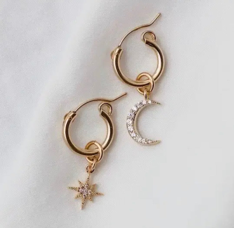 Boucles d’oreilles l’étoile Céleste